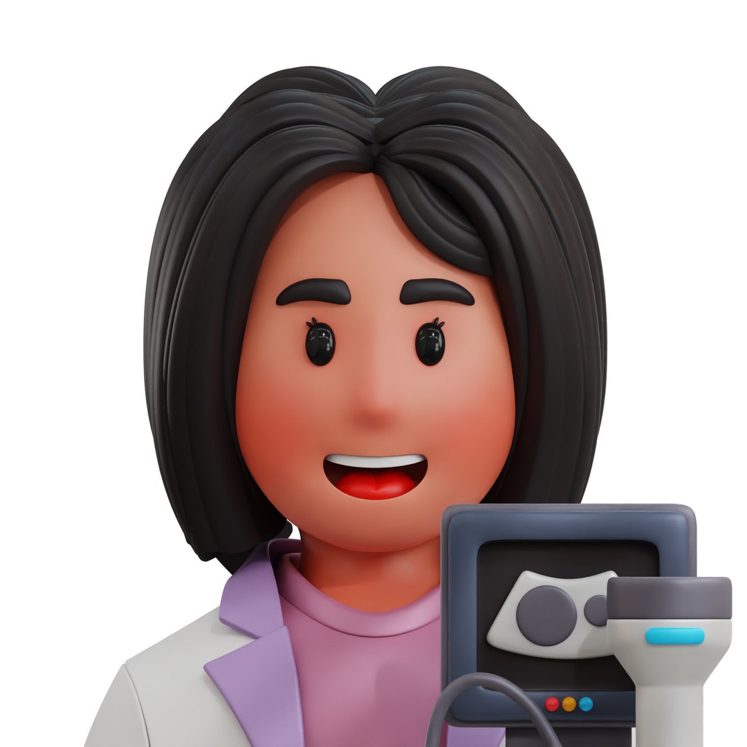 Health Profession Icon Pack 3D Model – Low Poly Medical Characters, OBJ, JPG - View 24