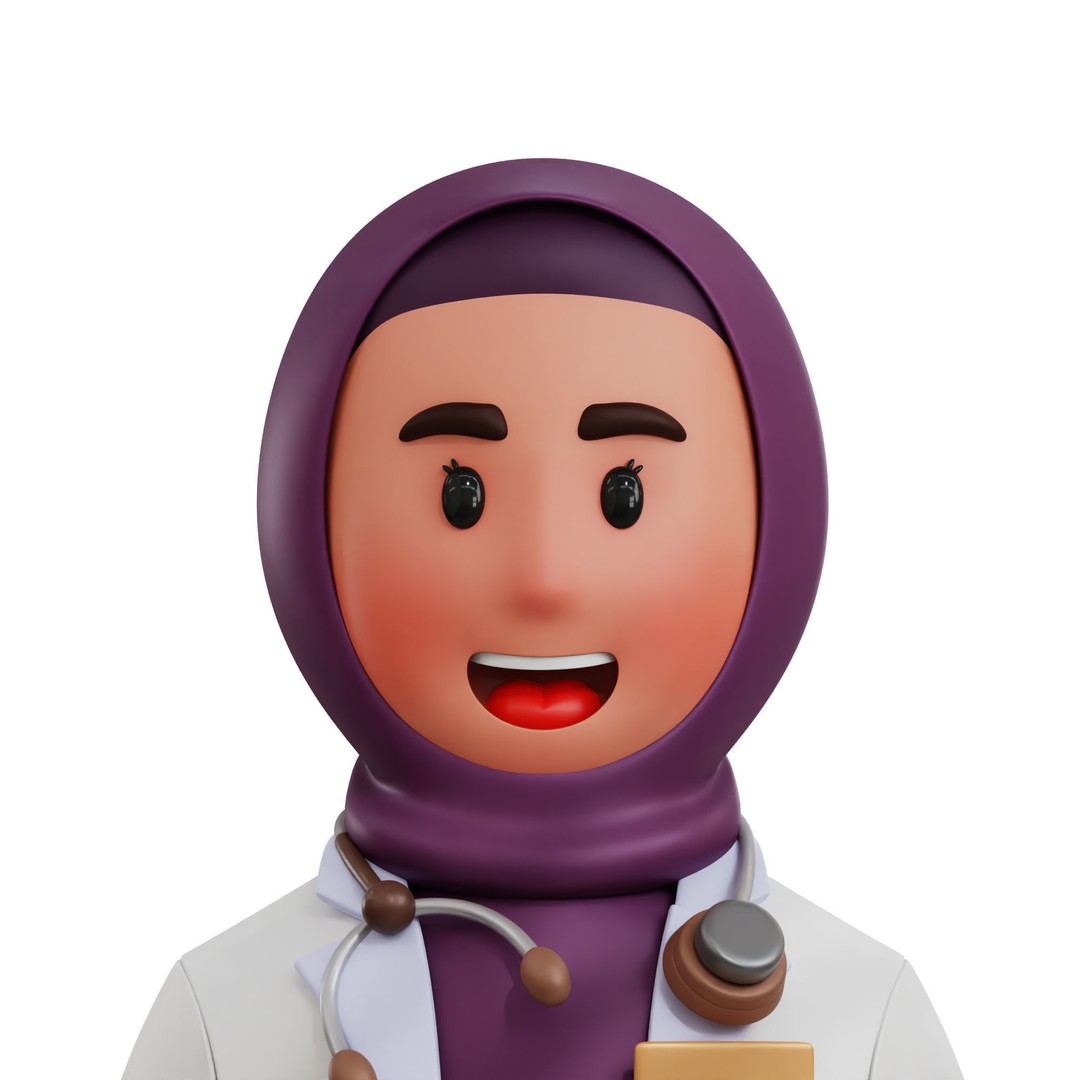 Health Profession Icon Pack 3D Model – Low Poly Medical Characters, OBJ, JPG - View 28