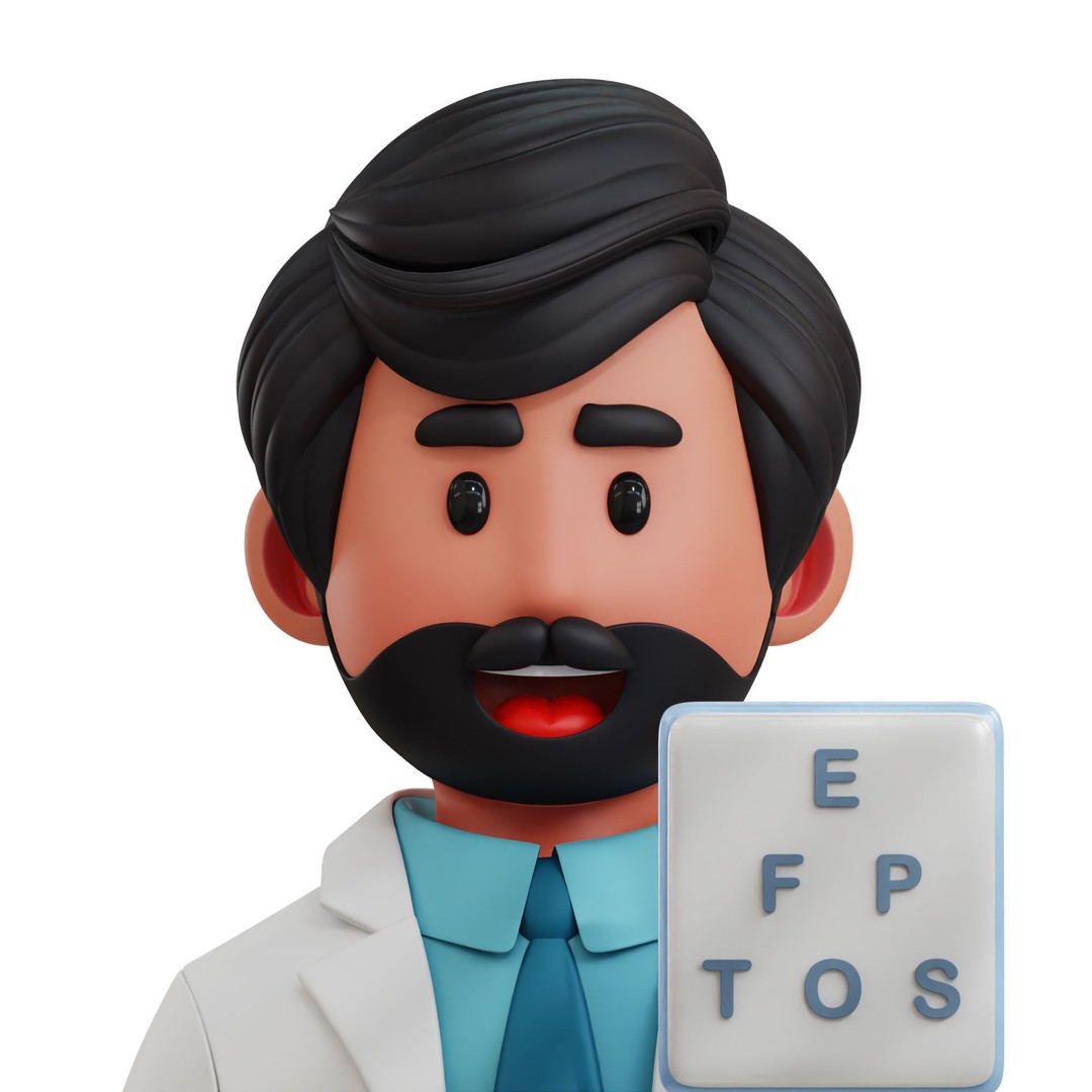 Health Profession Icon Pack 3D Model – Low Poly Medical Characters, OBJ, JPG - View 29