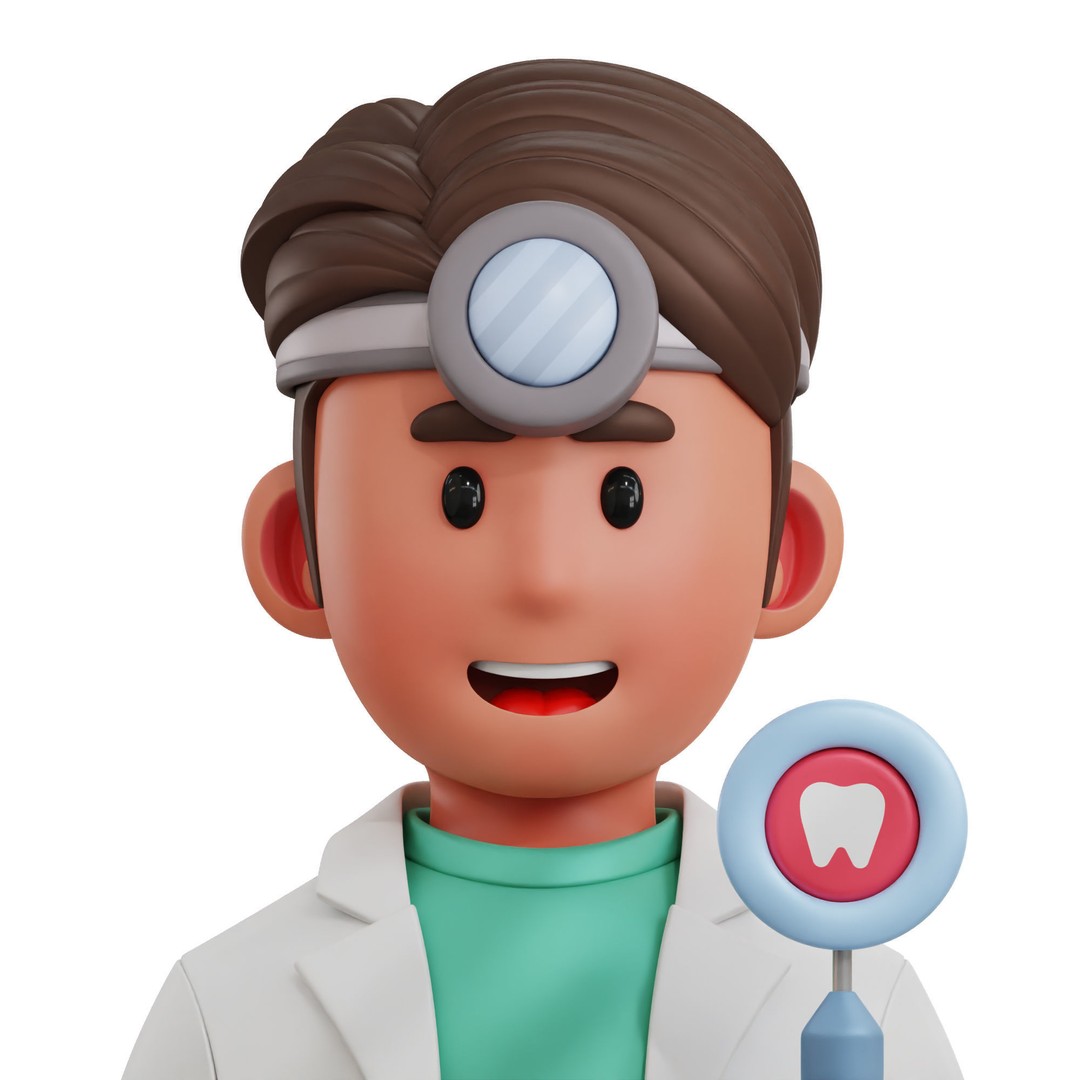 Health Profession Icon Pack 3D Model – Low Poly Medical Characters, OBJ, JPG - View 3