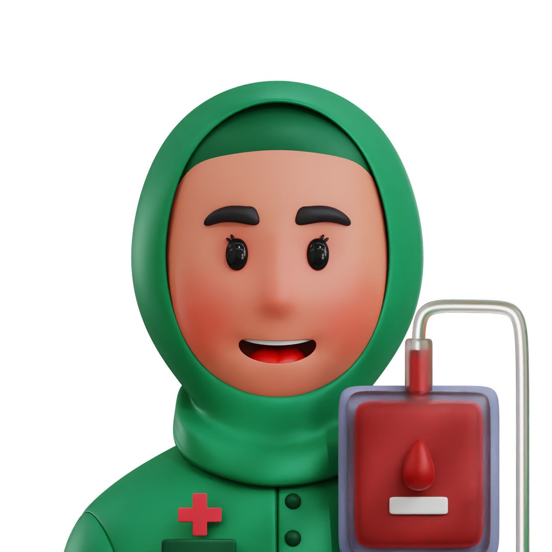 Health Profession Icon Pack 3D Model – Low Poly Medical Characters, OBJ, JPG - View 31