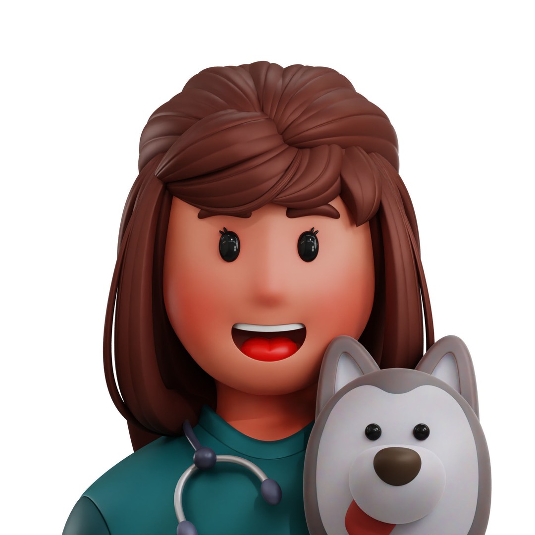Health Profession Icon Pack 3D Model – Low Poly Medical Characters, OBJ, JPG - View 32