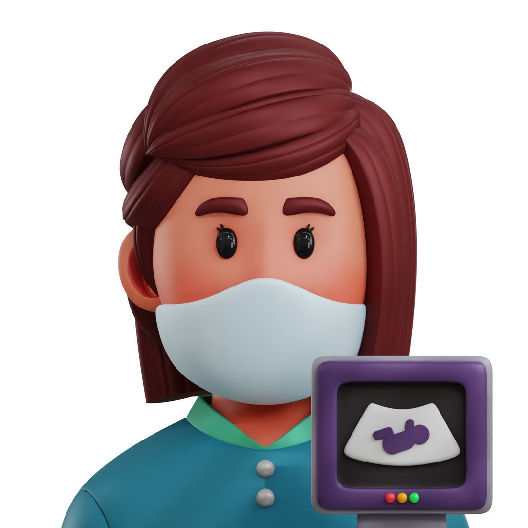 Health Profession Icon Pack 3D Model – Low Poly Medical Characters, OBJ, JPG - View 41
