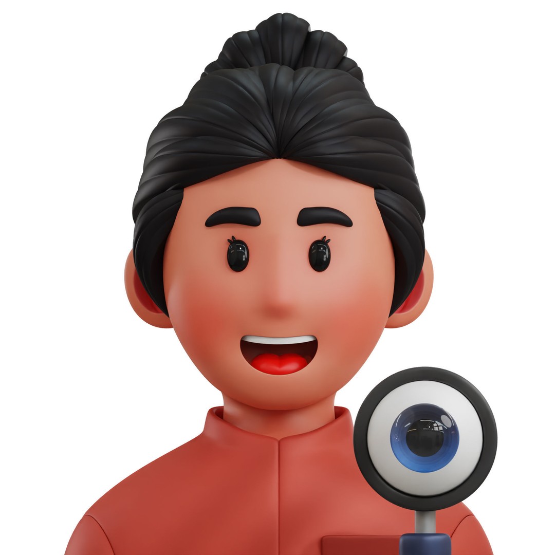 Health Profession Icon Pack 3D Model – Low Poly Medical Characters, OBJ, JPG - View 5