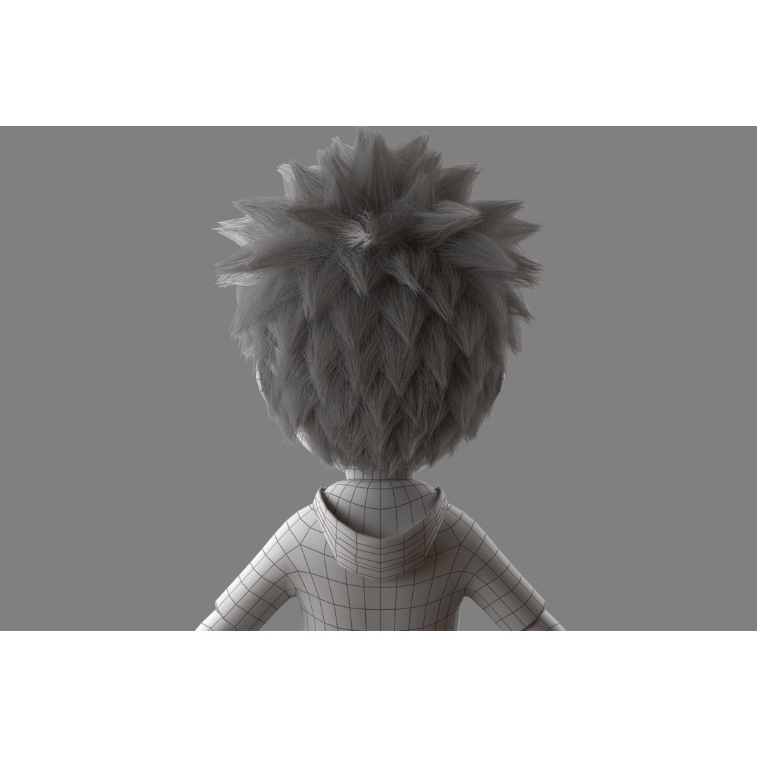 Cartoon Boy 3D Model – Rigged Character for Animation, FBX - View 11