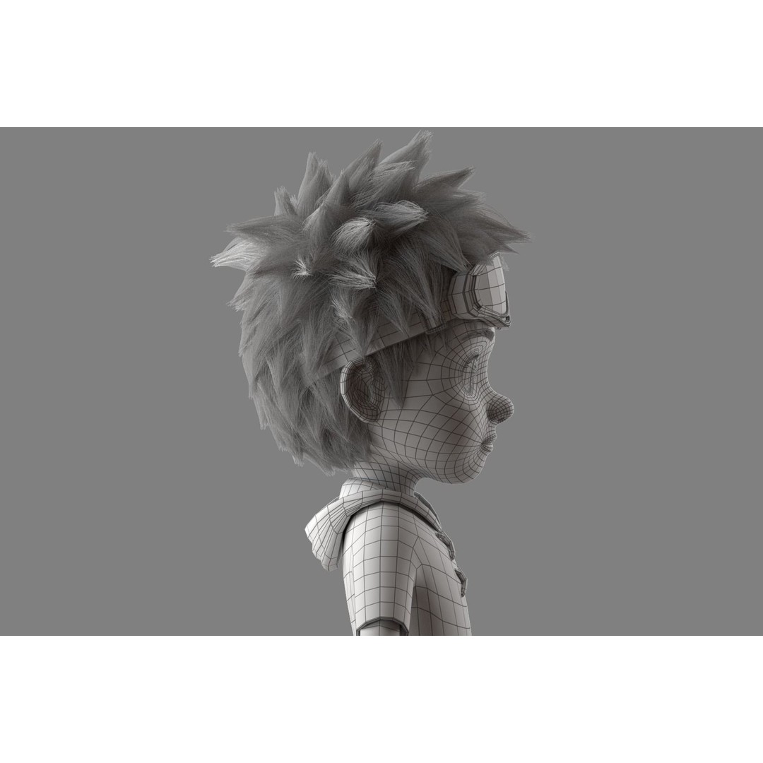 Cartoon Boy 3D Model – Rigged Character for Animation, FBX - View 12