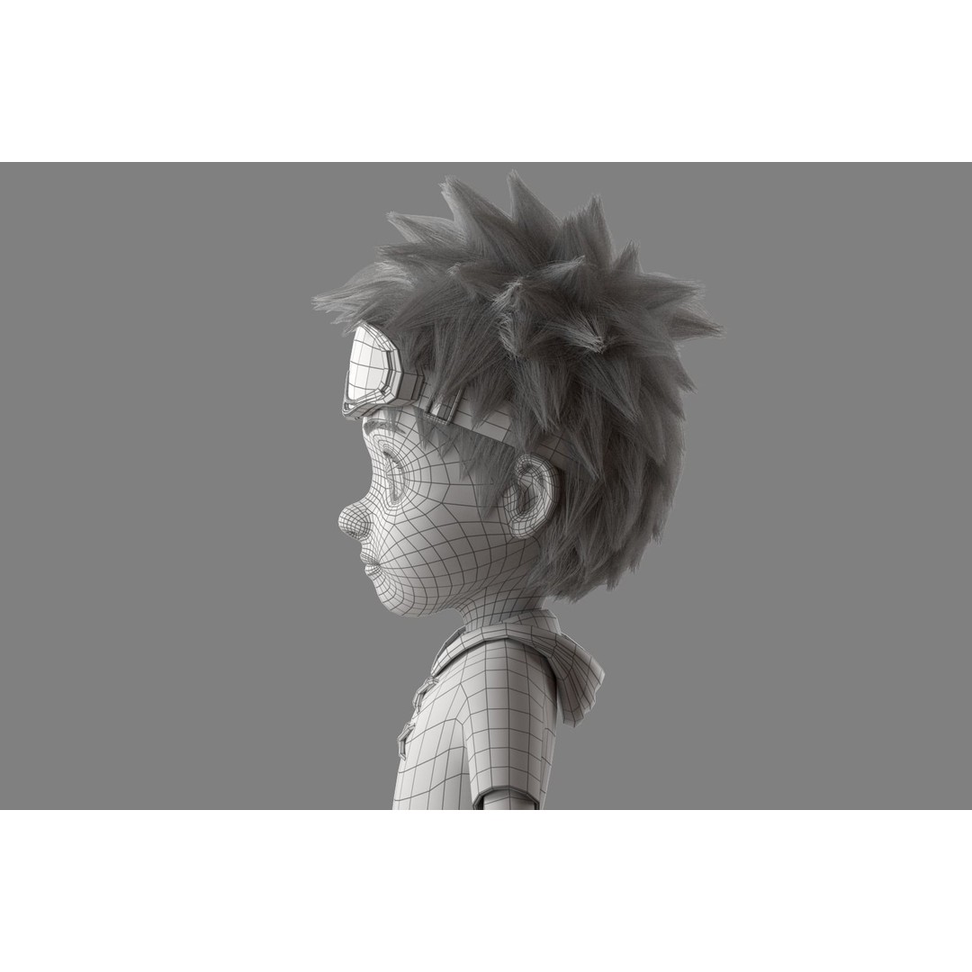 Cartoon Boy 3D Model – Rigged Character for Animation, FBX - View 14