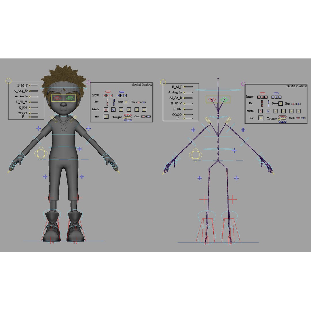 Cartoon Boy 3D Model – Rigged Character for Animation, FBX - View 18