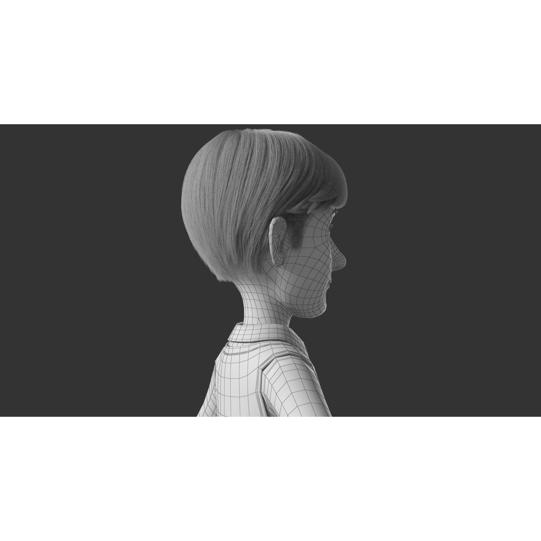 Cartoon Man 3D Model – High-Quality Character with Clothing Options, FBX - View 25