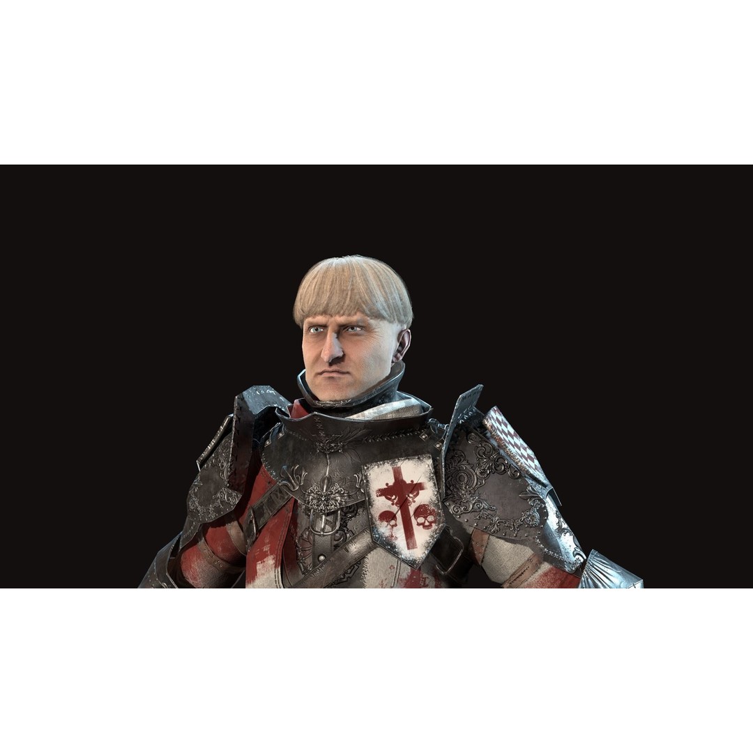 Knight 3D Model – Low Poly Rigged Character with Animations, FBX