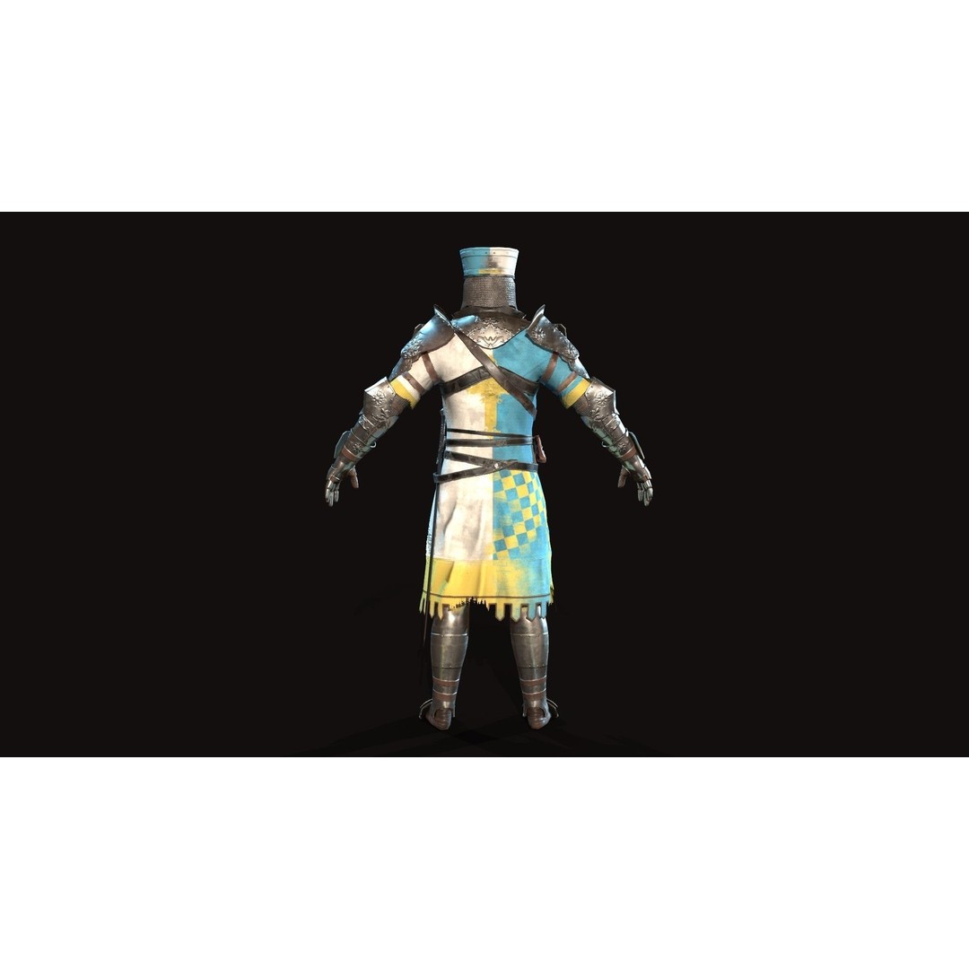 Knight 3D Model – Low Poly Rigged Character with Animations, FBX - View 10