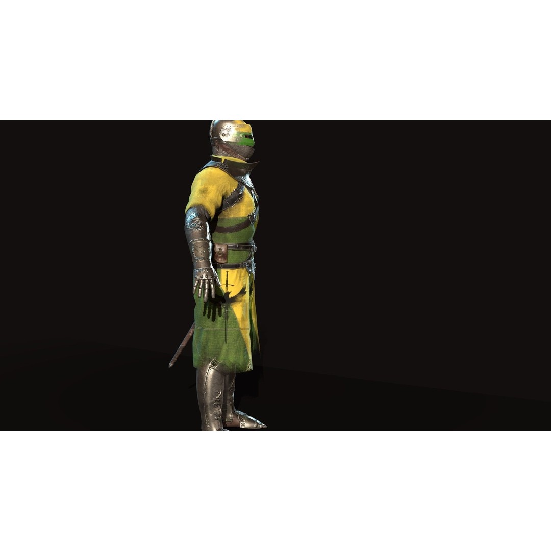 Knight 3D Model – Low Poly Rigged Character with Animations, FBX - View 15