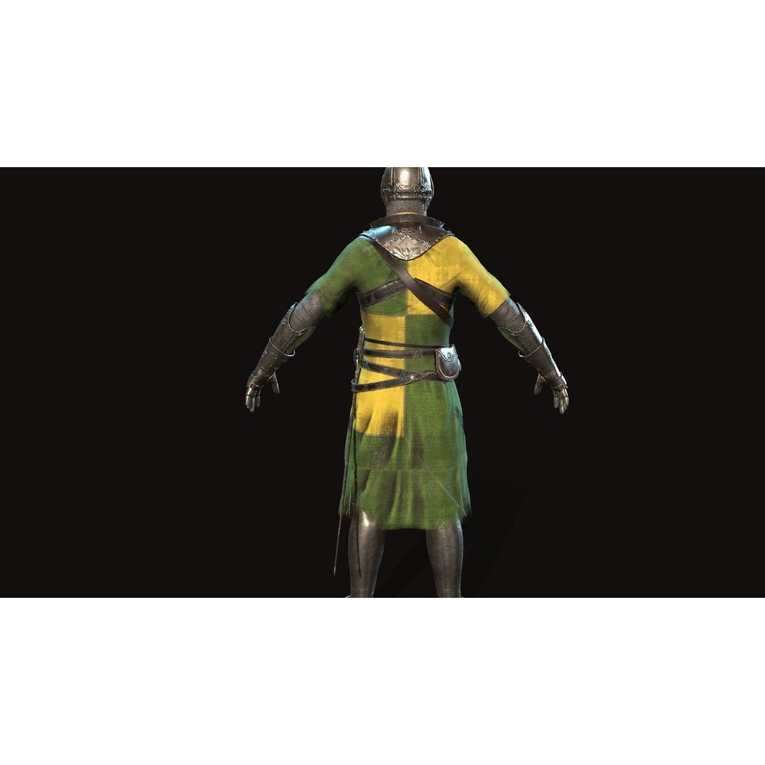Knight 3D Model – Low Poly Rigged Character with Animations, FBX - View 16