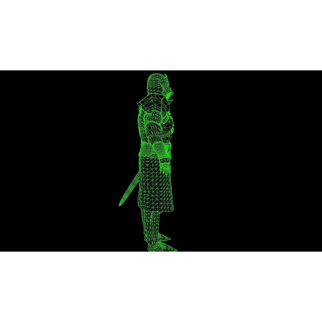 Knight 3D Model – Low Poly Rigged Character with Animations, FBX - View 31