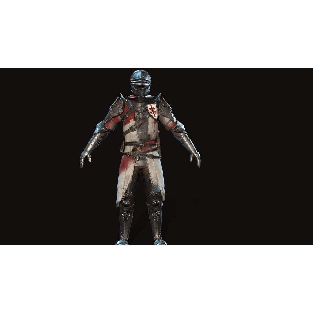 Knight 3D Model – Low Poly Rigged Character with Animations, FBX - View 5