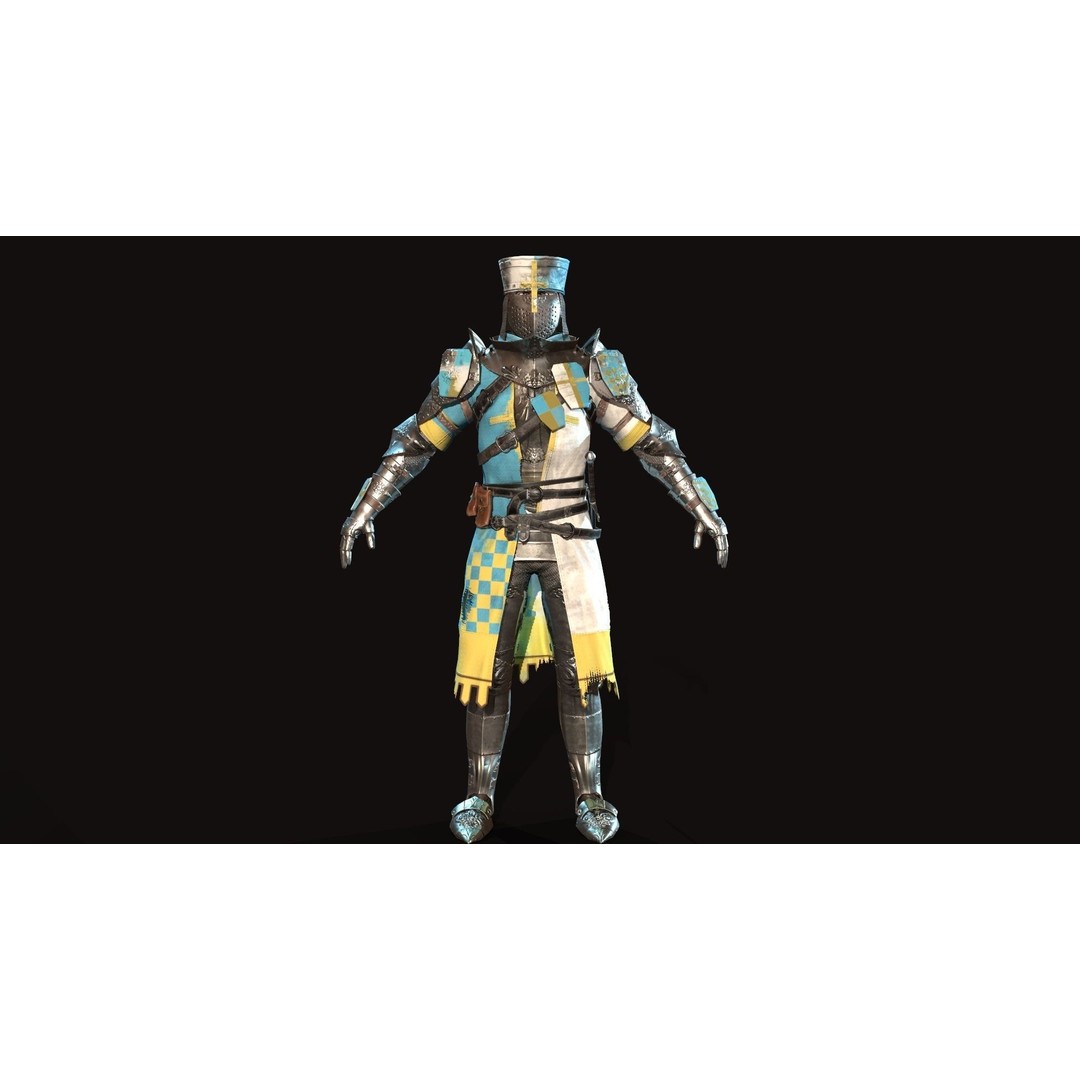 Knight 3D Model – Low Poly Rigged Character with Animations, FBX - View 8