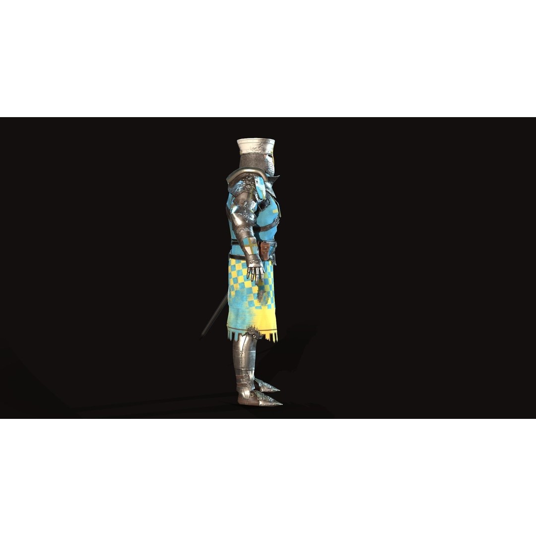 Knight 3D Model – Low Poly Rigged Character with Animations, FBX - View 9