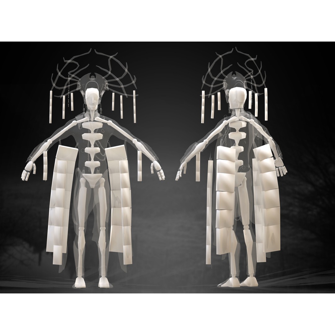 Demon Mammon 3D Model – Low Poly Character, Rigged, PBR Textures