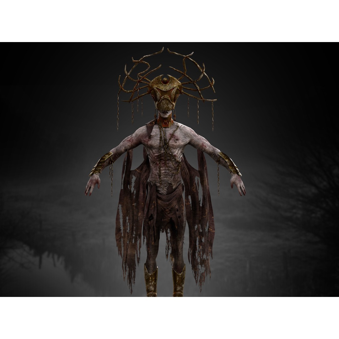 Demon Mammon 3D Model – Low Poly Character, Rigged, PBR Textures - View 11