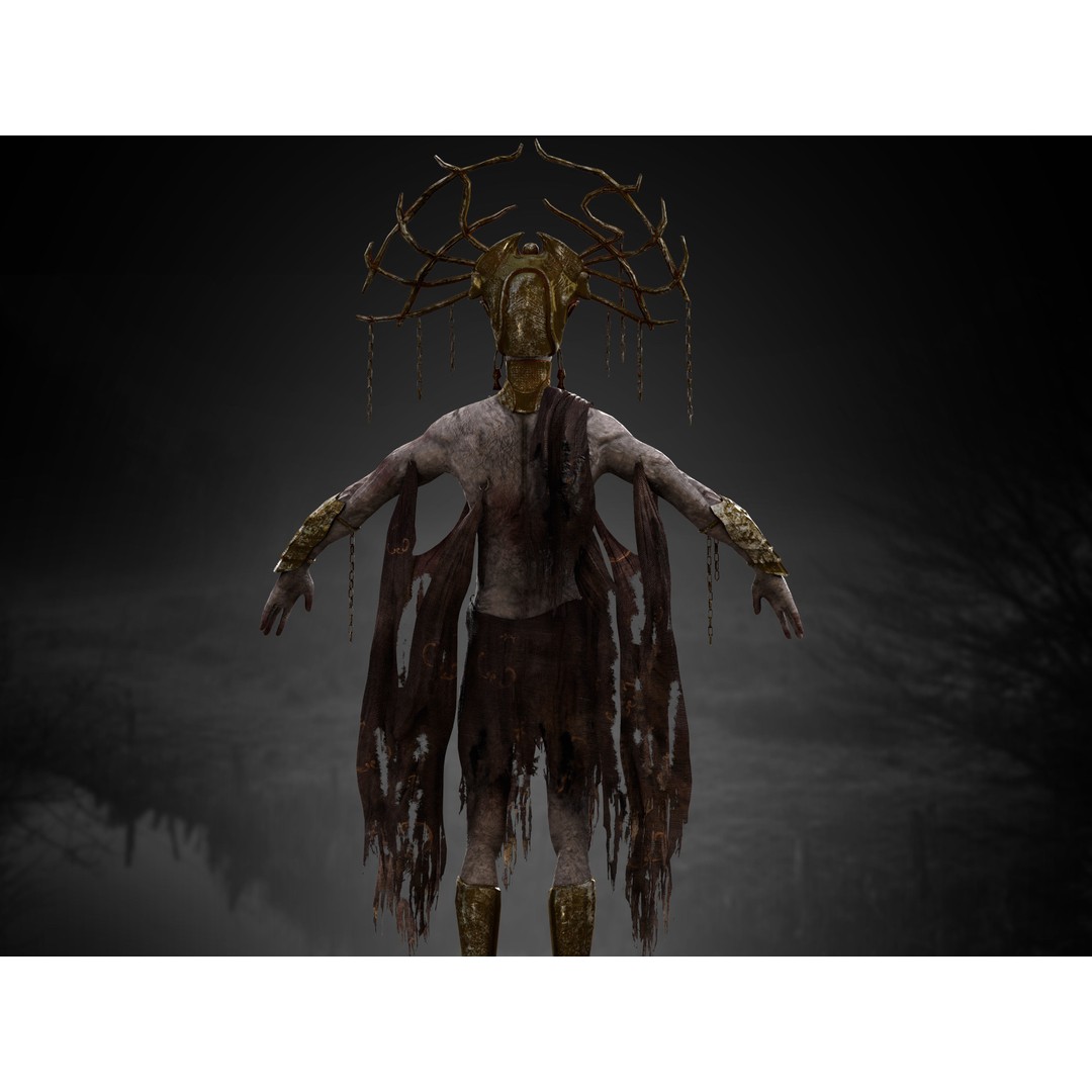 Demon Mammon 3D Model – Low Poly Character, Rigged, PBR Textures - View 12