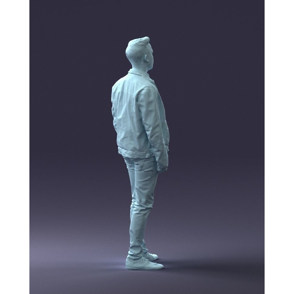 Casual Man 3D Model – High Detail Scanned Character for Archviz - View 18