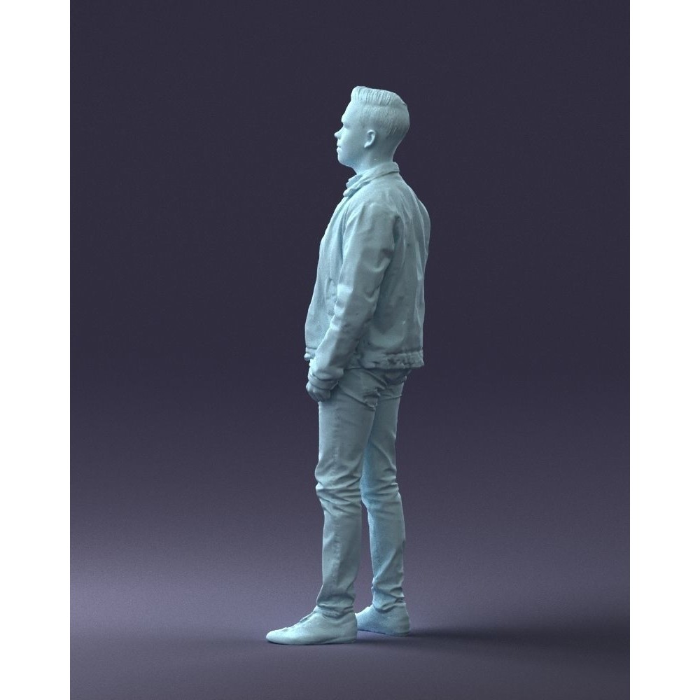 Casual Man 3D Model – High Detail Scanned Character for Archviz - View 27