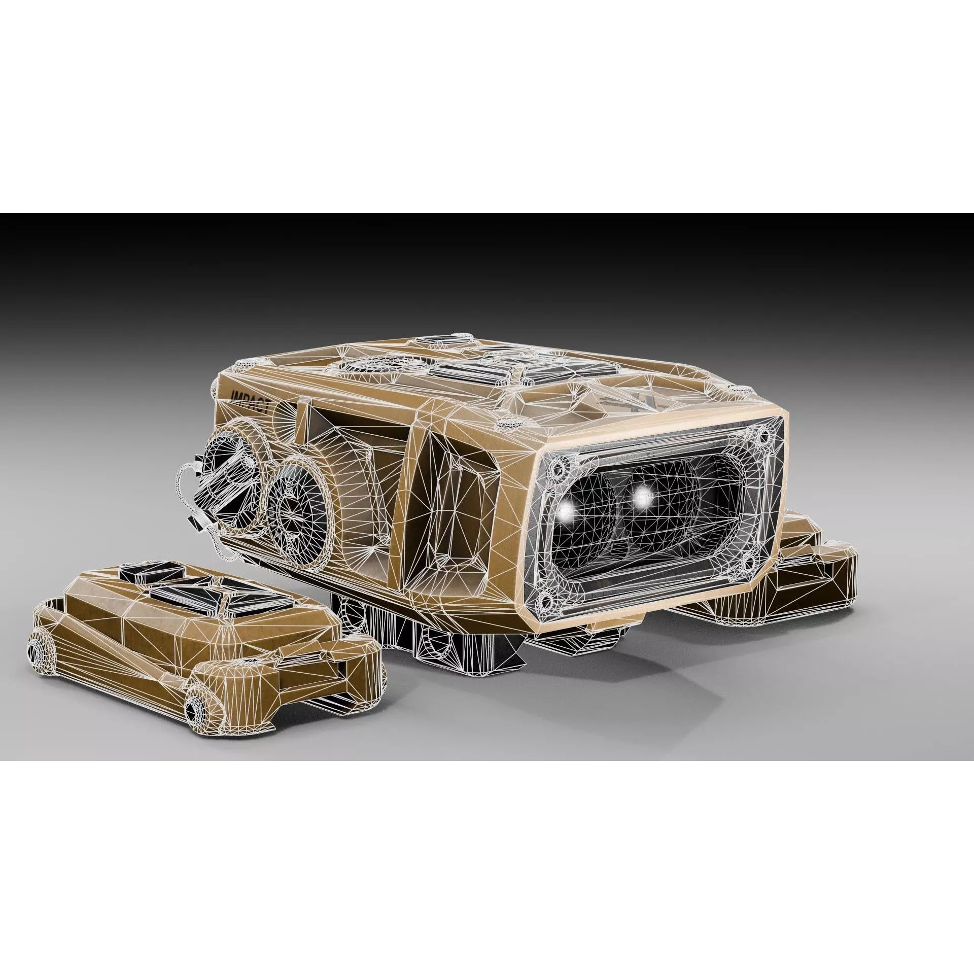 Rangefinder Vortex Impact 4000 Rail - Low-Poly Game-Ready 3D Model - View 13