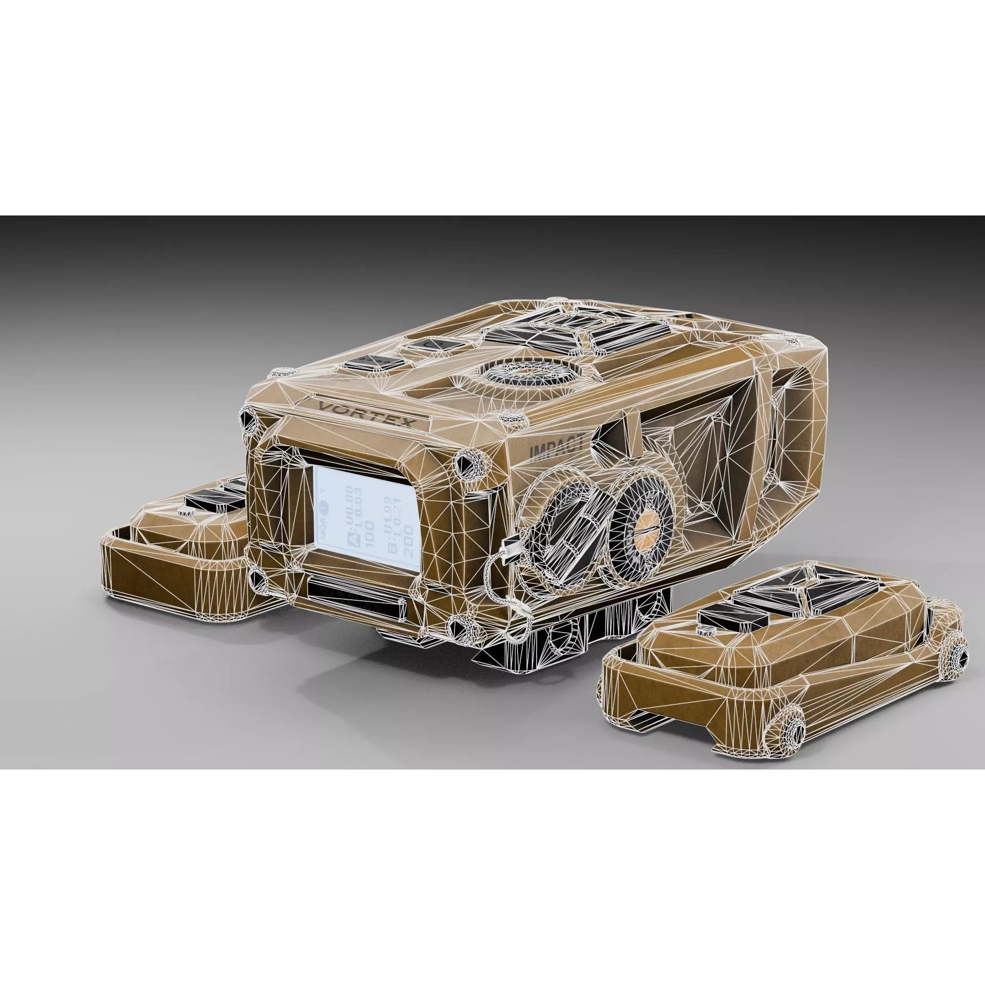Rangefinder Vortex Impact 4000 Rail - Low-Poly Game-Ready 3D Model - View 15