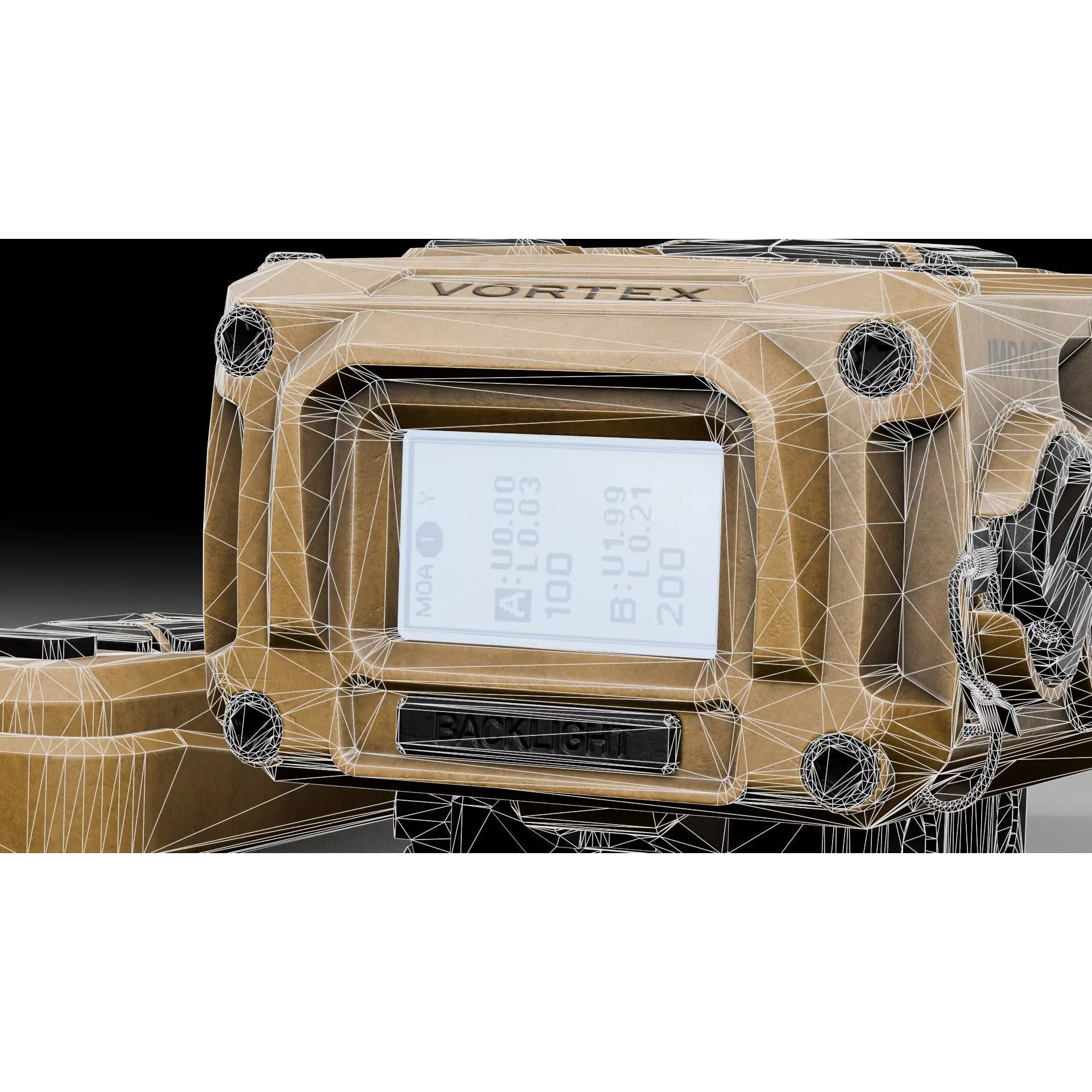 Rangefinder Vortex Impact 4000 Rail - Low-Poly Game-Ready 3D Model - View 19