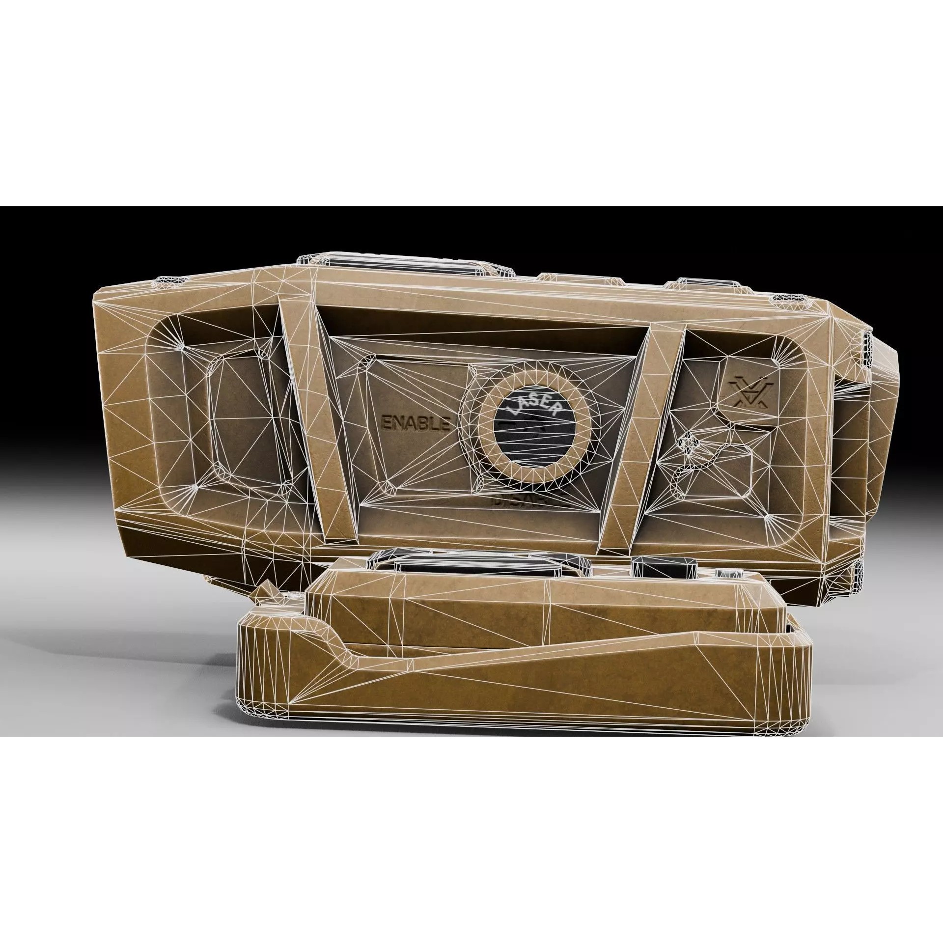 Rangefinder Vortex Impact 4000 Rail - Low-Poly Game-Ready 3D Model - View 21