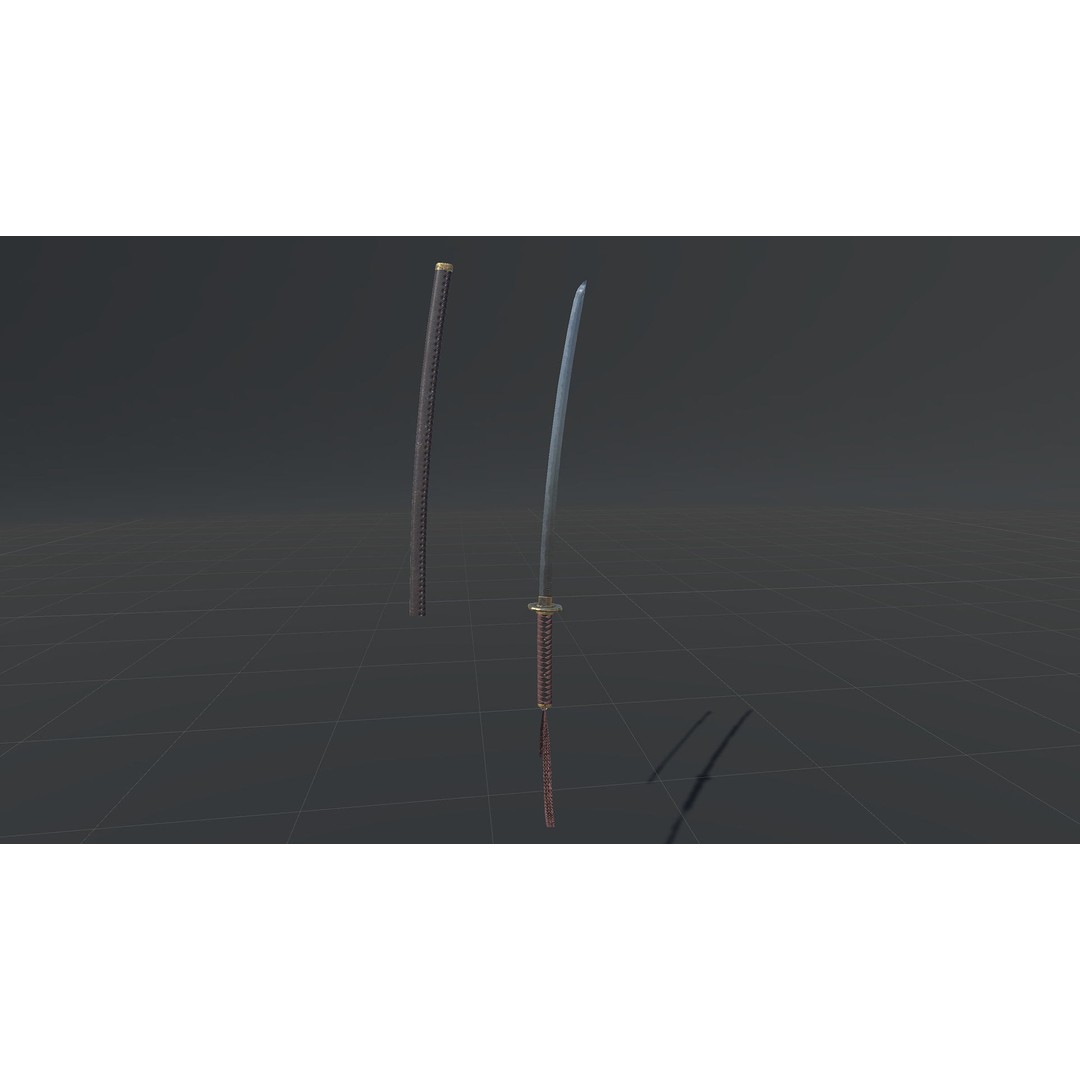 Fallen Samurai 3D Model – Low Poly Rigged Character for Games, FBX