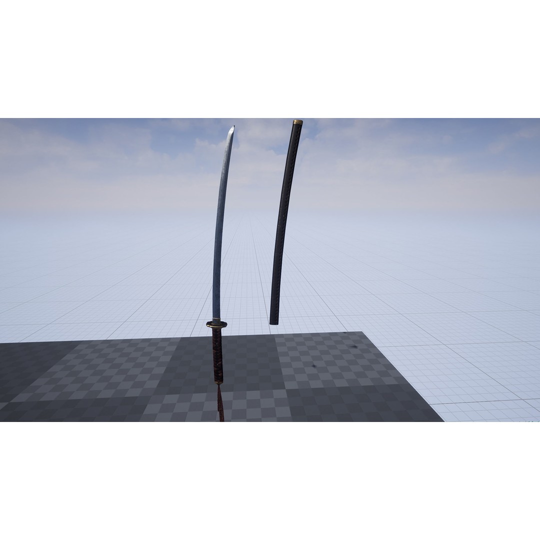 Fallen Samurai 3D Model – Low Poly Rigged Character for Games, FBX - View 15