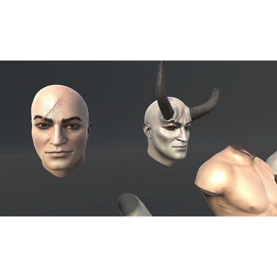 Fallen Samurai 3D Model – Low Poly Rigged Character for Games, FBX - View 20