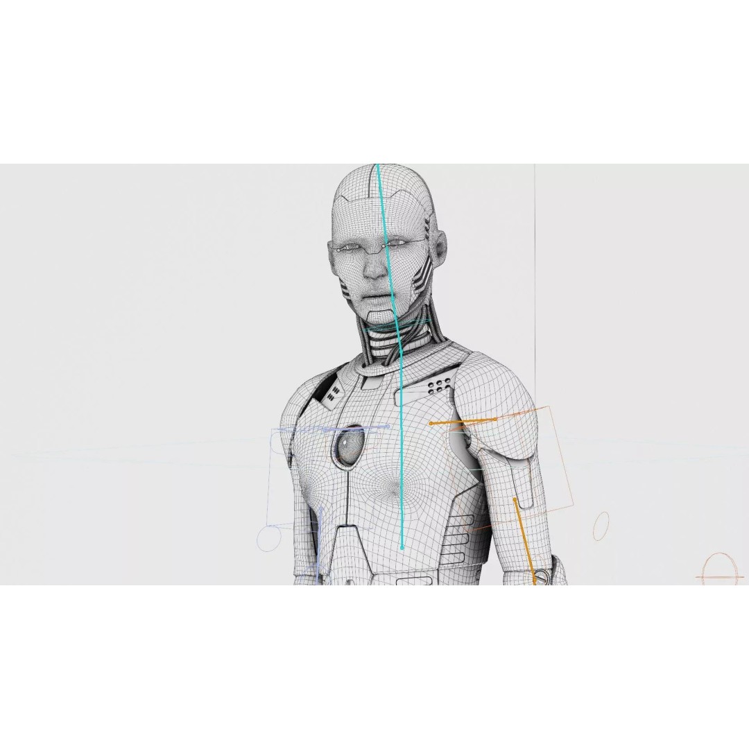 i-HOMO 07 3D Model – Rigged Sci-Fi Character for Unity & Unreal Engine