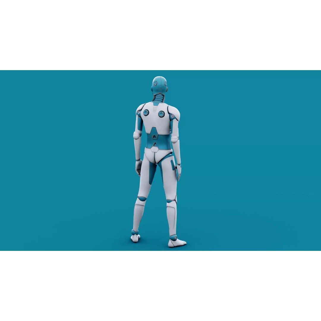 i-HOMO 07 3D Model – Rigged Sci-Fi Character for Unity & Unreal Engine - View 14
