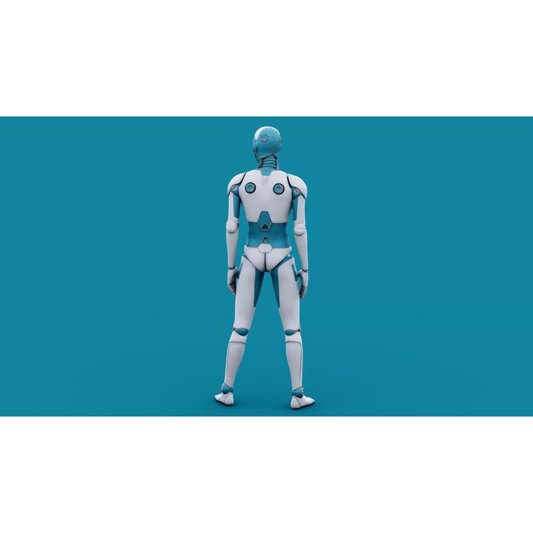 i-HOMO 07 3D Model – Rigged Sci-Fi Character for Unity & Unreal Engine - View 15