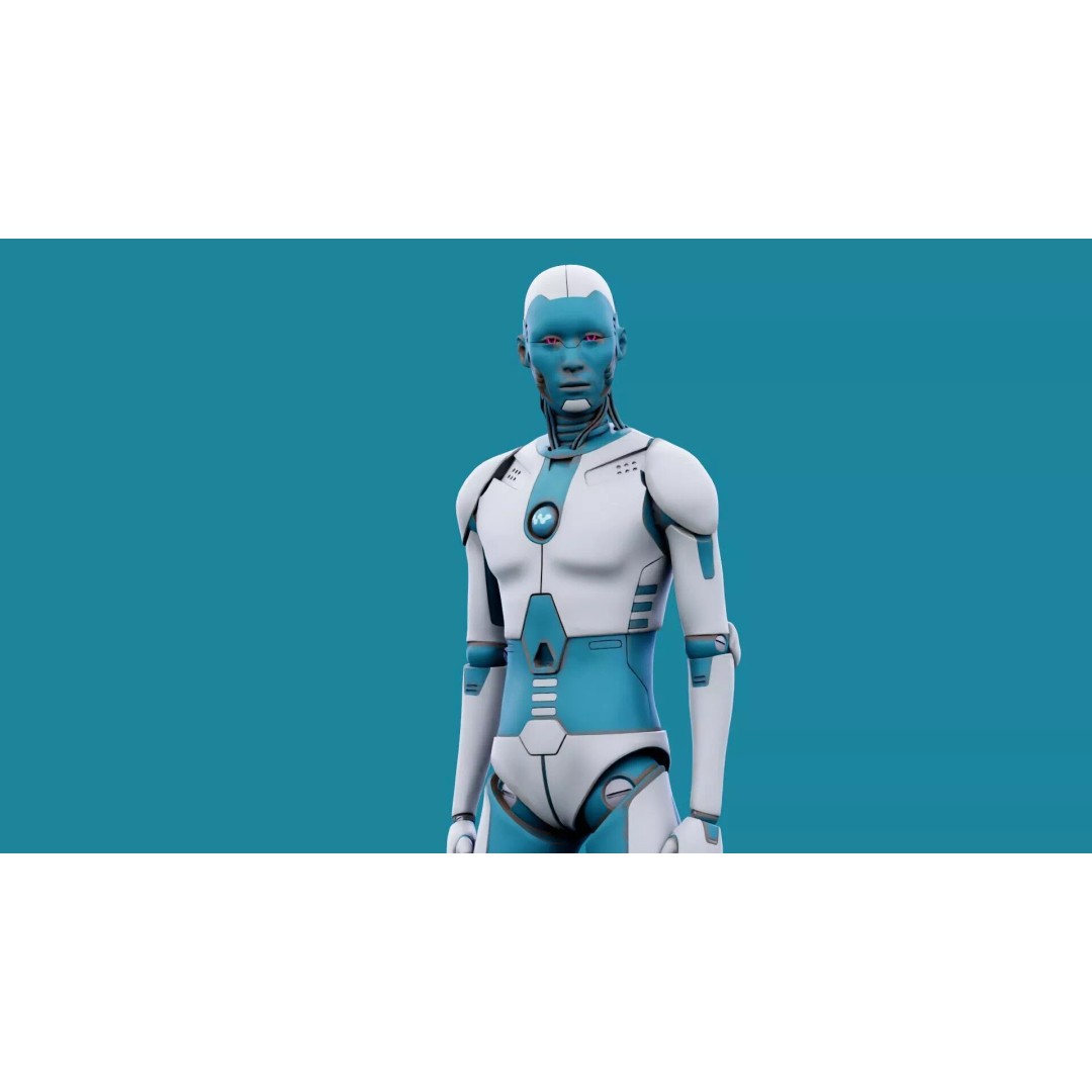 i-HOMO 07 3D Model – Rigged Sci-Fi Character for Unity & Unreal Engine - View 3
