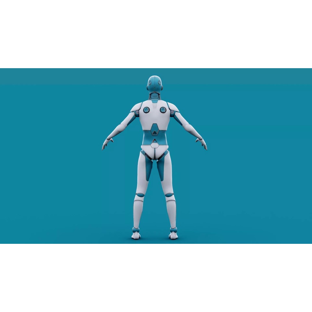 i-HOMO 07 3D Model – Rigged Sci-Fi Character for Unity & Unreal Engine - View 32
