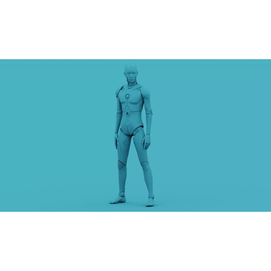 i-HOMO 07 3D Model – Rigged Sci-Fi Character for Unity & Unreal Engine - View 33