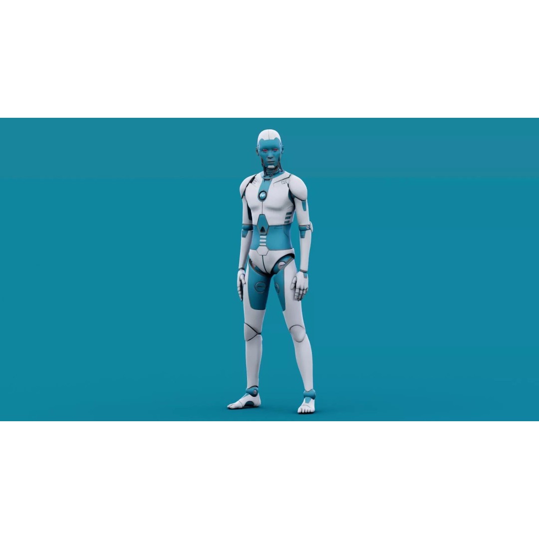 i-HOMO 07 3D Model – Rigged Sci-Fi Character for Unity & Unreal Engine - View 4