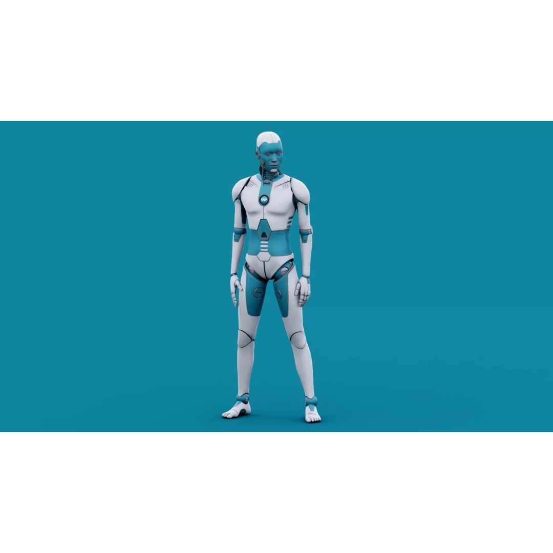 i-HOMO 07 3D Model – Rigged Sci-Fi Character for Unity & Unreal Engine - View 5