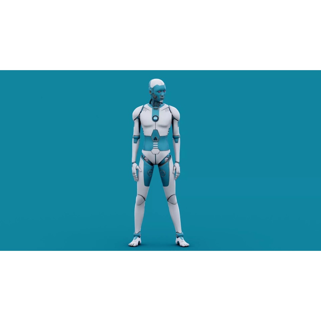 i-HOMO 07 3D Model – Rigged Sci-Fi Character for Unity & Unreal Engine - View 6