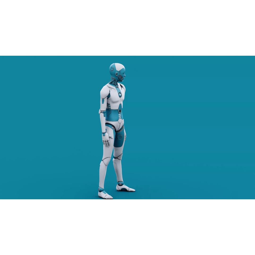 i-HOMO 07 3D Model – Rigged Sci-Fi Character for Unity & Unreal Engine - View 9