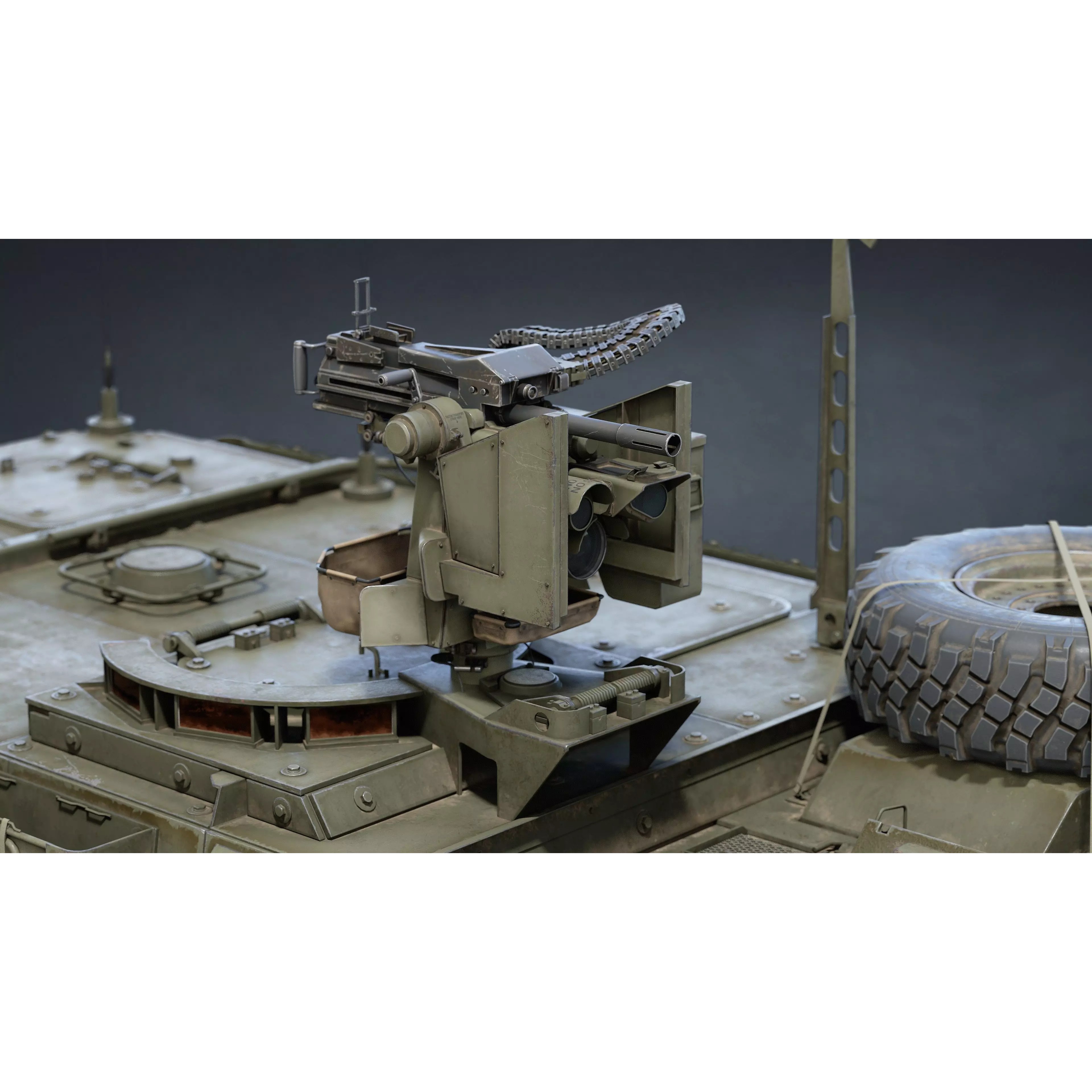 M1126 Stryker APC - Low-Poly Game-Ready 3D Model - View 19