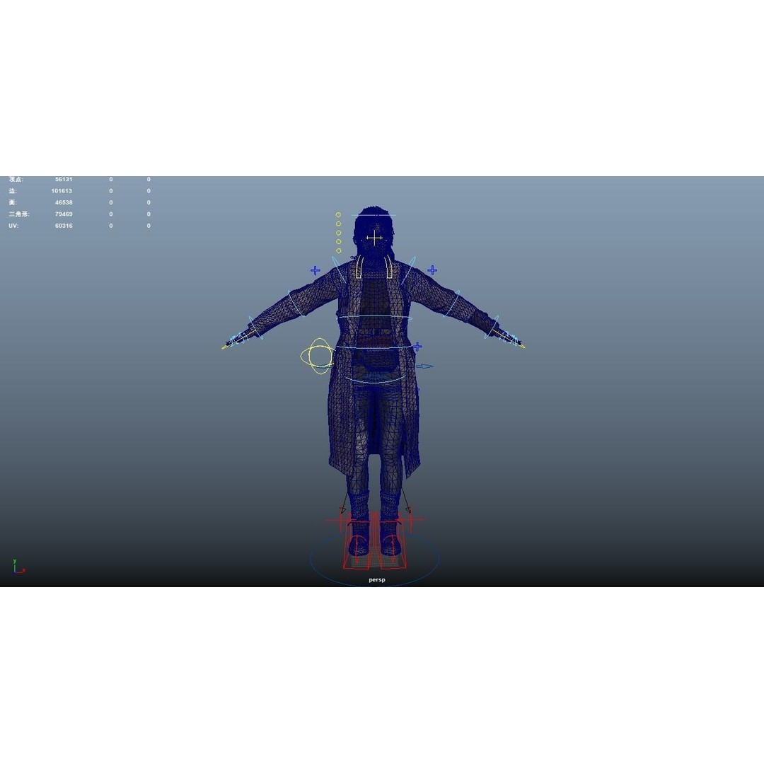 Apocalypse Female 3D Model – Rigged Low-Poly Game Asset, FBX, OBJ - View 18