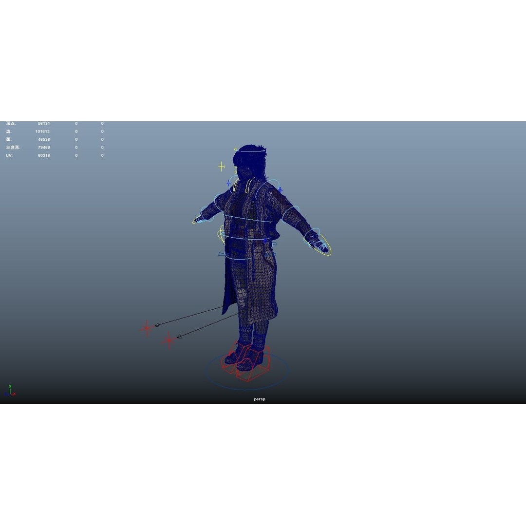 Apocalypse Female 3D Model – Rigged Low-Poly Game Asset, FBX, OBJ - View 20