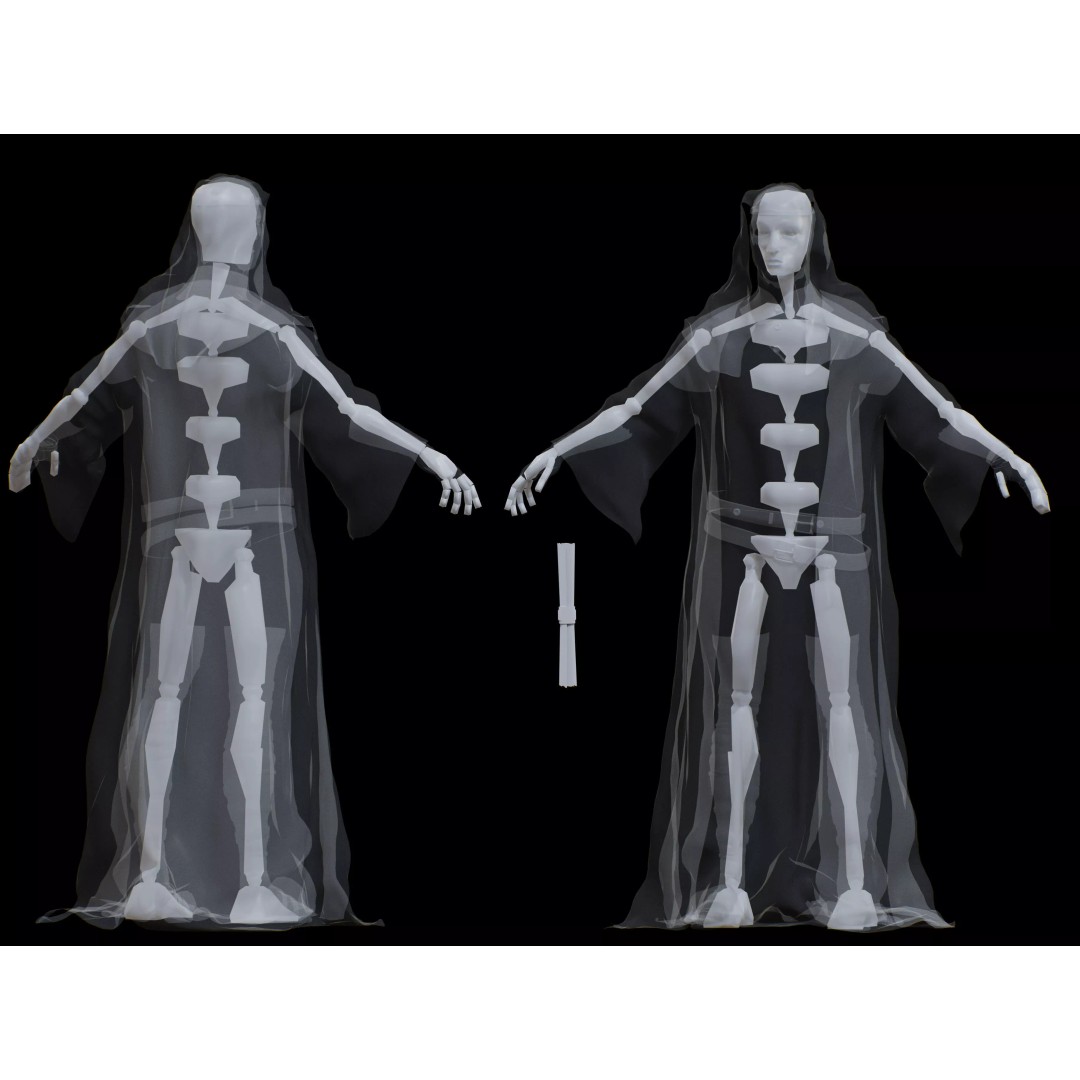 King Baldwin IV 3D Model – Low Poly Rigged Character, FBX, OBJ