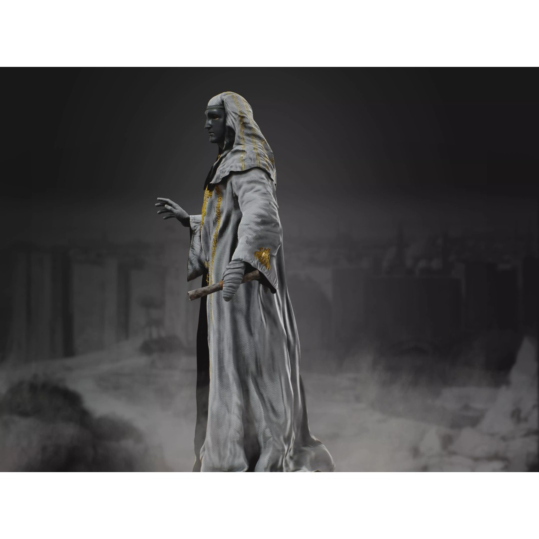 King Baldwin IV 3D Model – Low Poly Rigged Character, FBX, OBJ - View 5