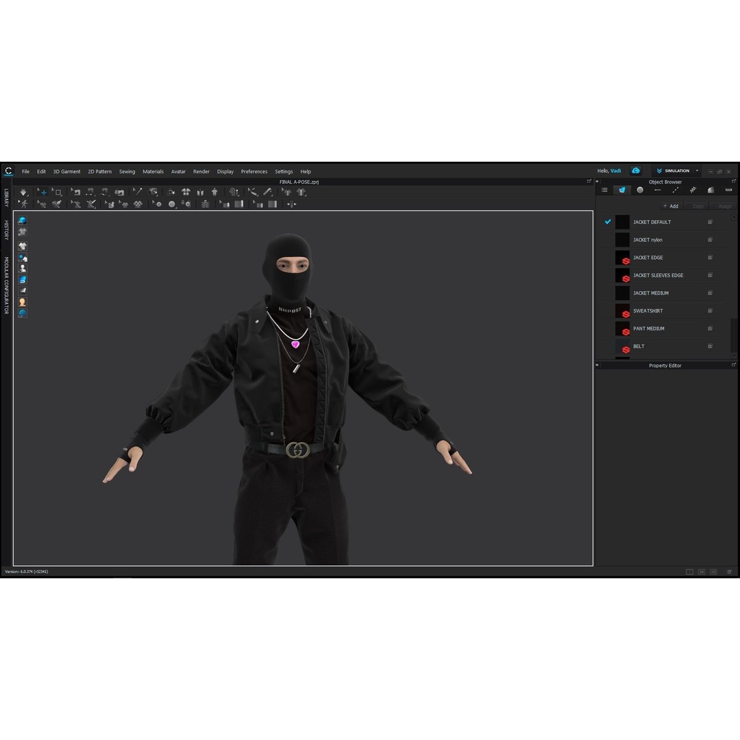 Male Streetwear 3D Model – High Poly Outfit for DAZ Studio - View 6