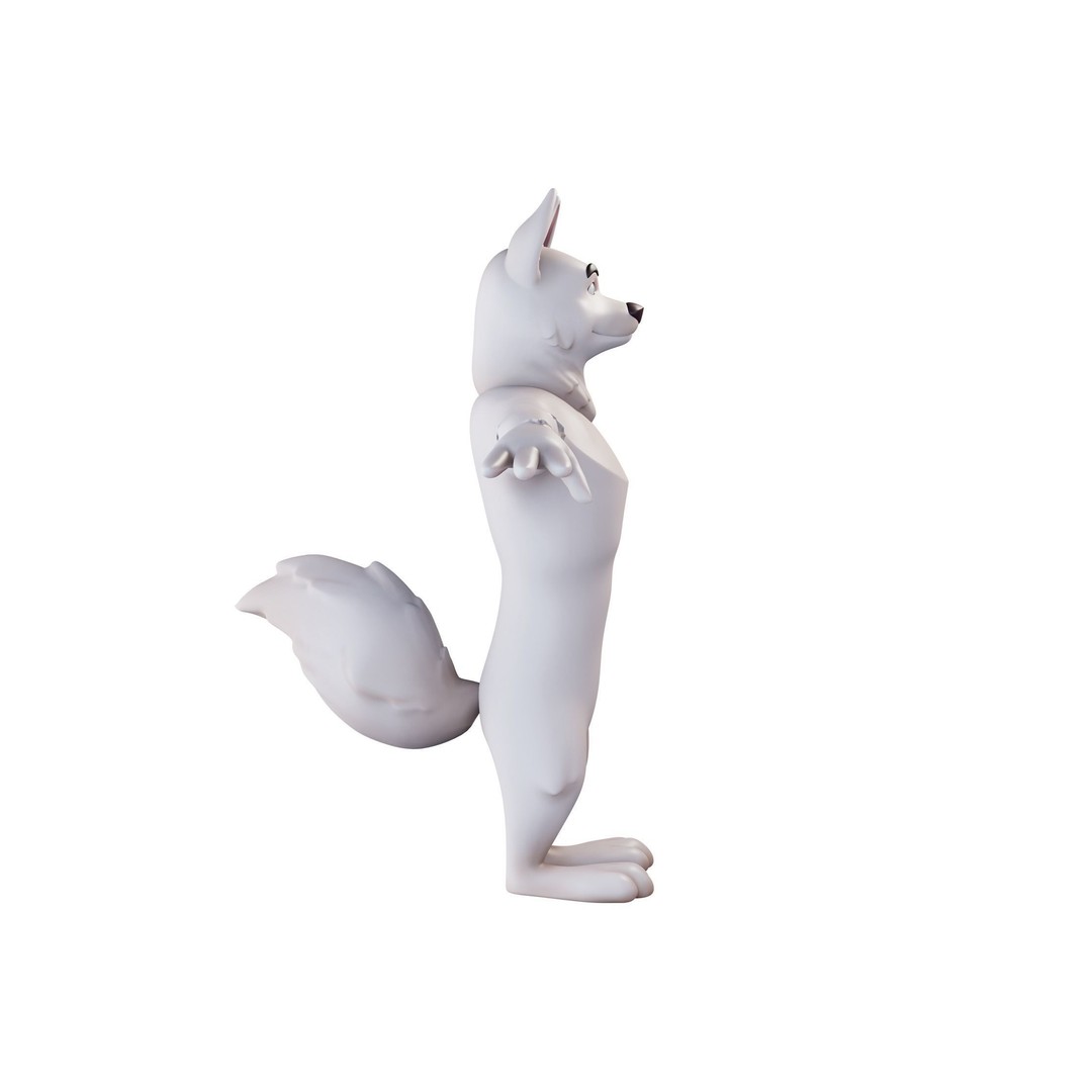 Cartoon Dog Mascot 3D Model – Rigged Character for Animation, Blender - View 14
